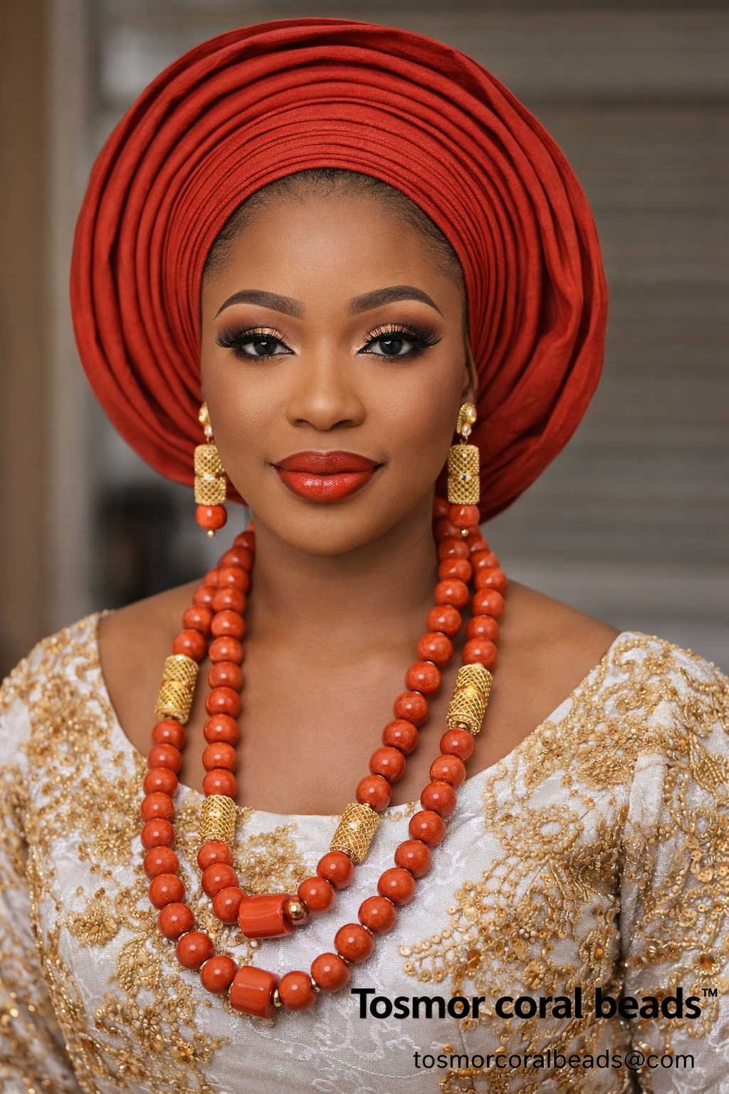 HERITAGE CORAL BEAD SET